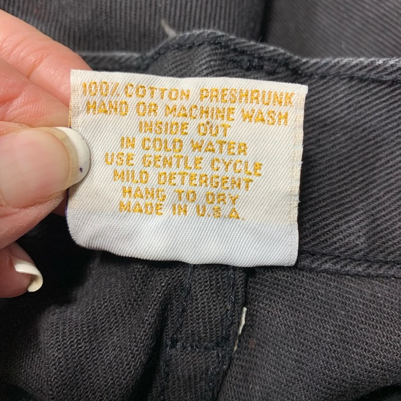 Vintage 90s black straight leg jeans with multicolor bling - Picture 8 of 9